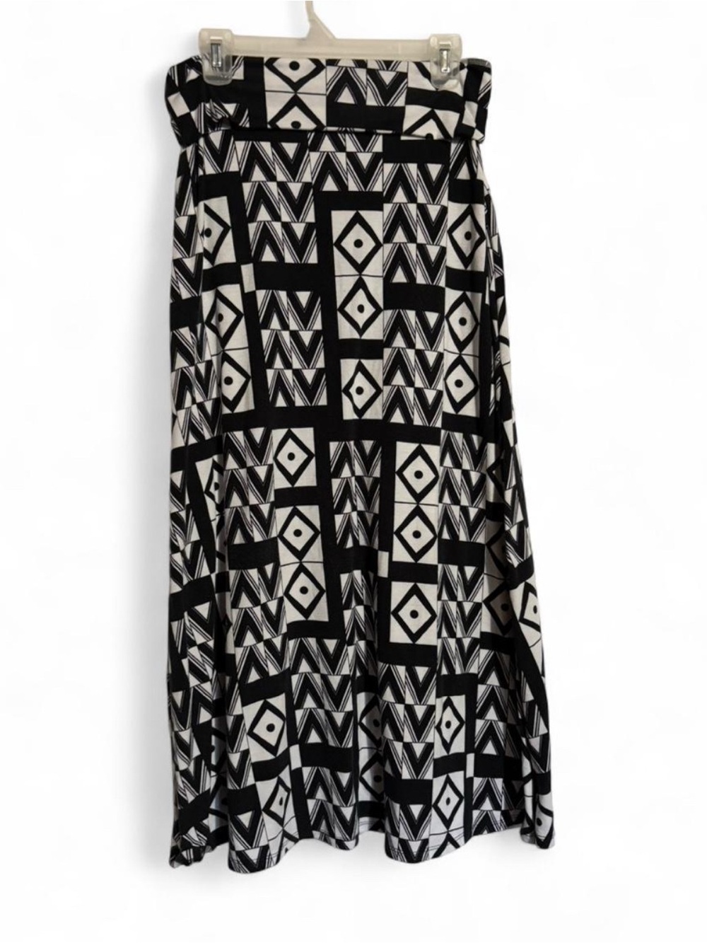 Anticipation Y2K Geometric Tribal Print Boho Maxi Skirt Medium M